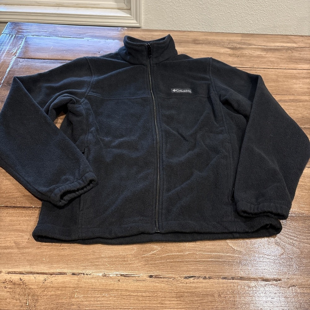 Columbia Men's Granite Mountain Fleece Jacket Gray Full Zip XM6354 Size medium